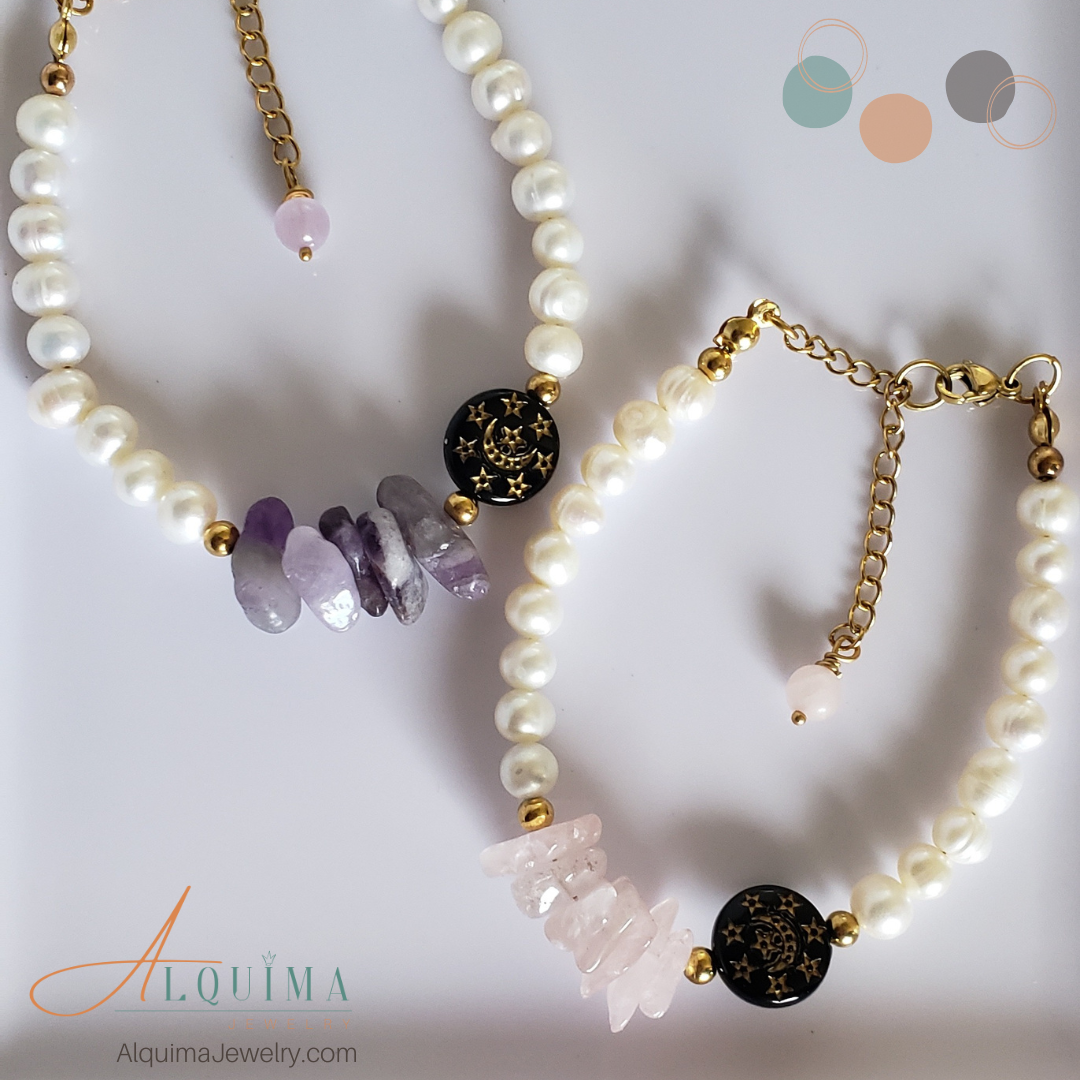 Larissa Pearl and Gemstone Bracelet