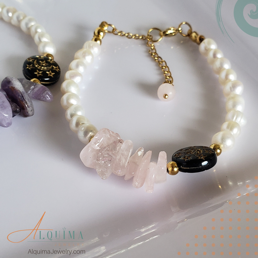 Larissa Pearl and Gemstone Bracelet