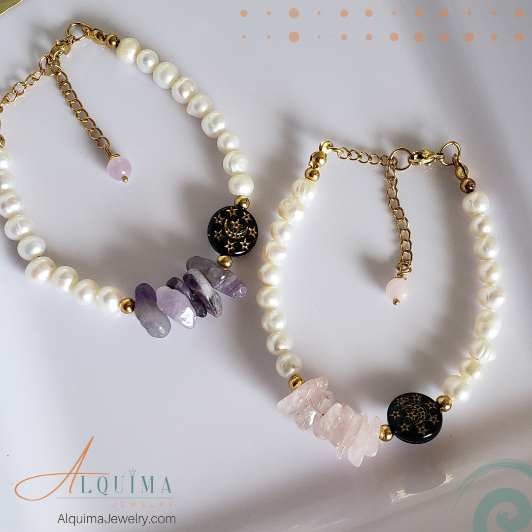 Larissa Pearl and Gemstone Bracelet